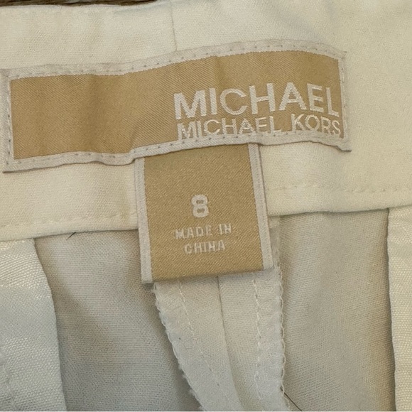 MICHAEL Michael Kors Women’s White Bermuda Shorts Size 8 - Picture 4 of 6